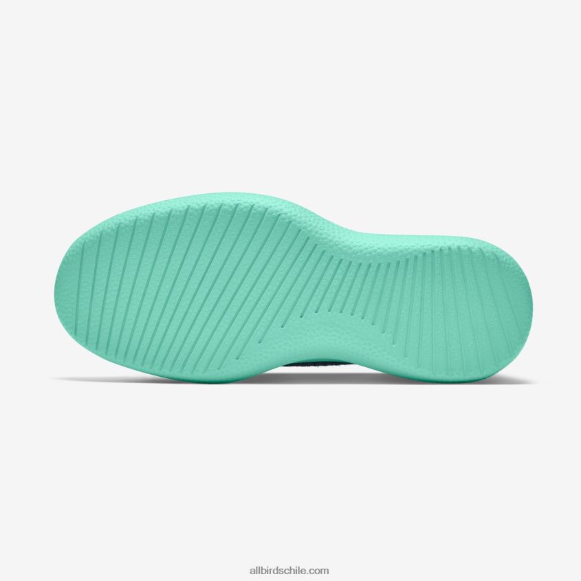 corredores de lana smallbirds - niños grandes azul wowza (suela de menta flotante) Allbirds 44L20F259