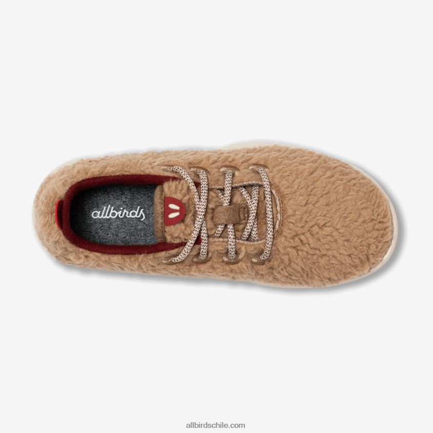 corredores de lana smallbirds - niños grandes pelusas beige nebulosas (suela hush beige) Allbirds 44L20F265