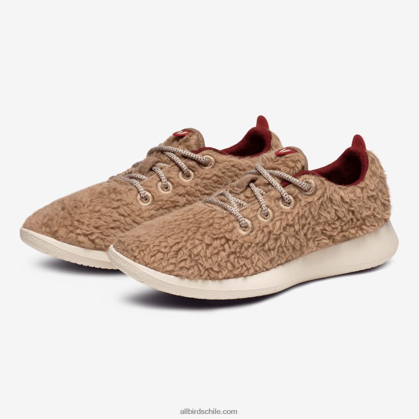 corredores de lana smallbirds - niños grandes pelusas beige nebulosas (suela hush beige) Allbirds 44L20F265