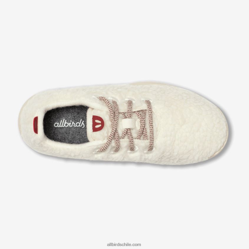 corredores de lana smallbirds - niños grandes pelusas blancas naturales (suela hush beige) Allbirds 44L20F264