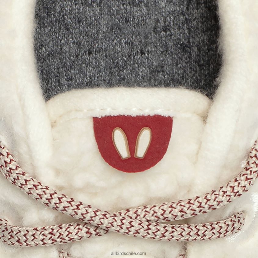 corredores de lana smallbirds - niños grandes pelusas blancas naturales (suela hush beige) Allbirds 44L20F264