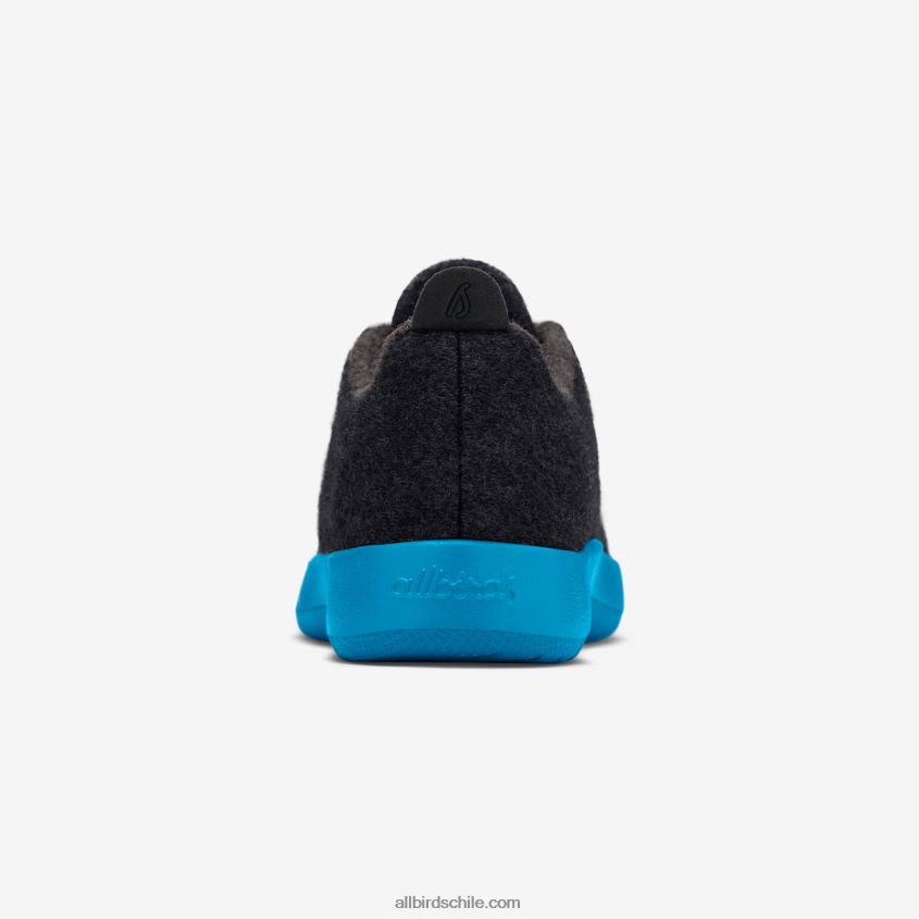 corredores de lana smallbirds - niños pequeños negro natural (suela verde azulado prosperar) Allbirds 44L20F239