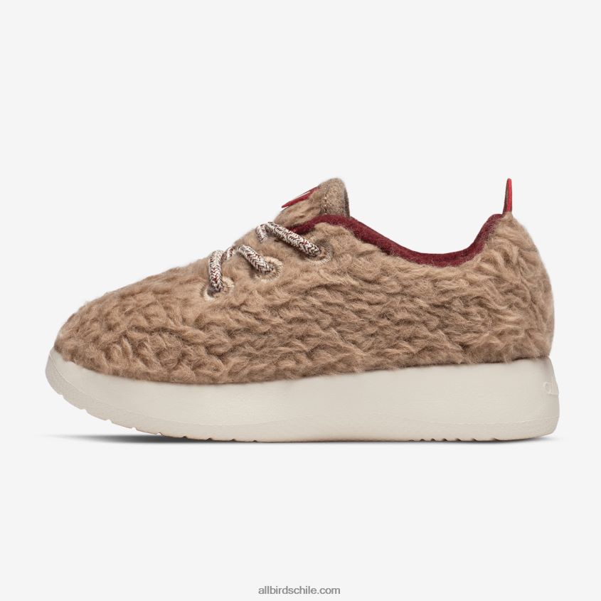 corredores de lana smallbirds - niños pequeños pelusas beige nebulosas (suela hush beige) Allbirds 44L20F243