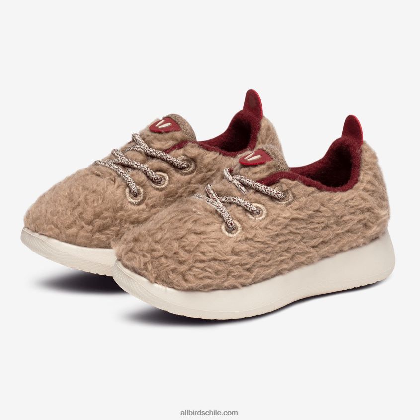 corredores de lana smallbirds - niños pequeños pelusas beige nebulosas (suela hush beige) Allbirds 44L20F243
